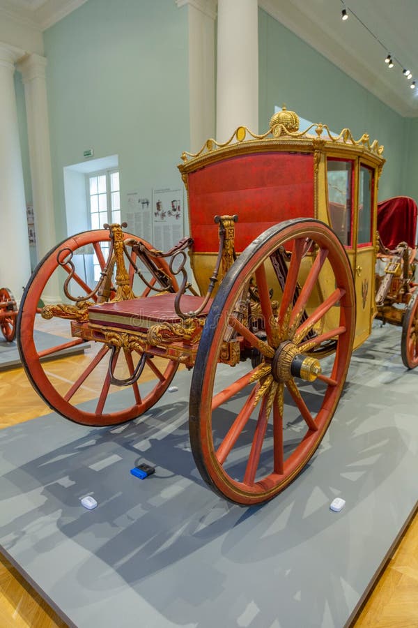 Part of the Museum Exhibition of Carriages in Arkhangelskoye ...