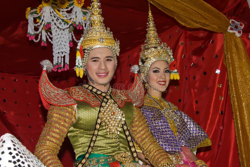 CHIANG MAI, THAILAND - NOVEMBER 11: Thai people takes part in a parade of the Loy Krathong Festival in Chiang Mai, Thailand on November 11, 2011. CHIANG MAI, THAILAND - NOVEMBER 11: Thai people takes part in a parade of the Loy Krathong Festival in Chiang Mai, Thailand on November 11, 2011