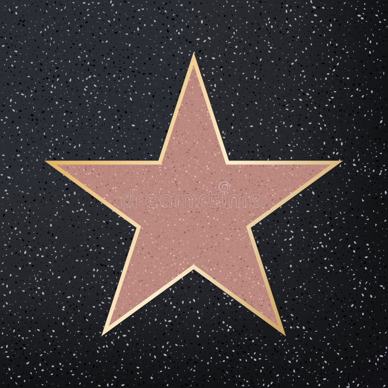 Kreative Abbildung des berühmten Schauspieler-Star Hollywood-Spaziergang durch berühmtes Kunstdesign Abstraktes begriffliches gra