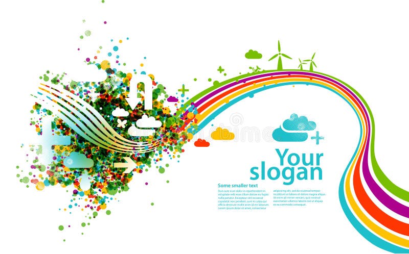 Kreative eco Abbildung lizenzfreie abbildung Kreative eco Abbildung lizenzfreie abbildung