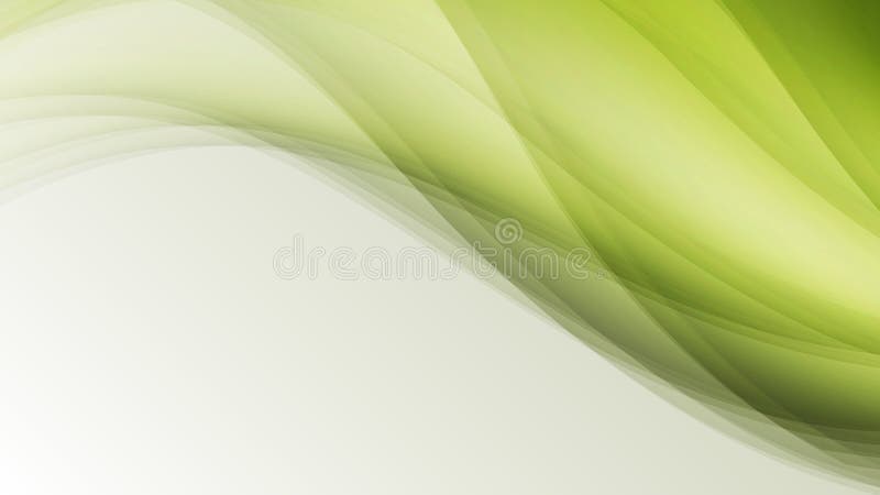 Kreative Linien des grünen eco Wellen-Blattes extrahieren Hintergrund lizenzfreie abbildung
