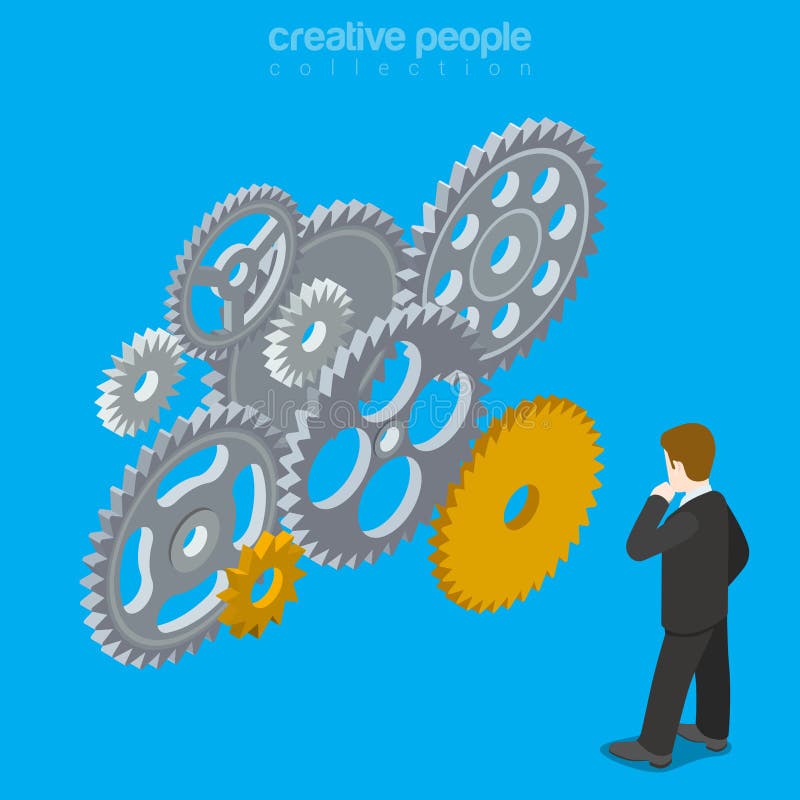 Kreatives illustra Design des Gehirngangvektorkonzeptes stock abbildung