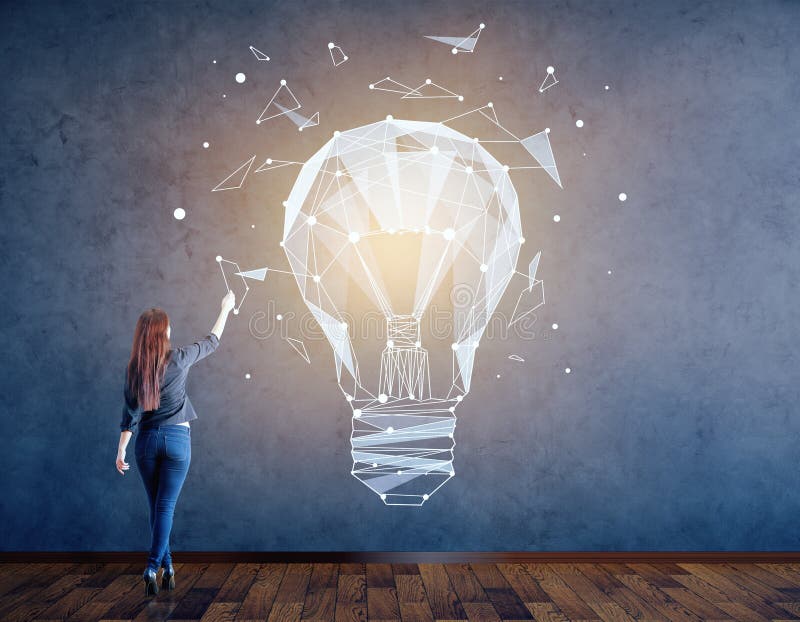 Kreativitäts- und Ideenkonzept stock abbildung Kreativitäts- und Ideenkonzept stock abbildung