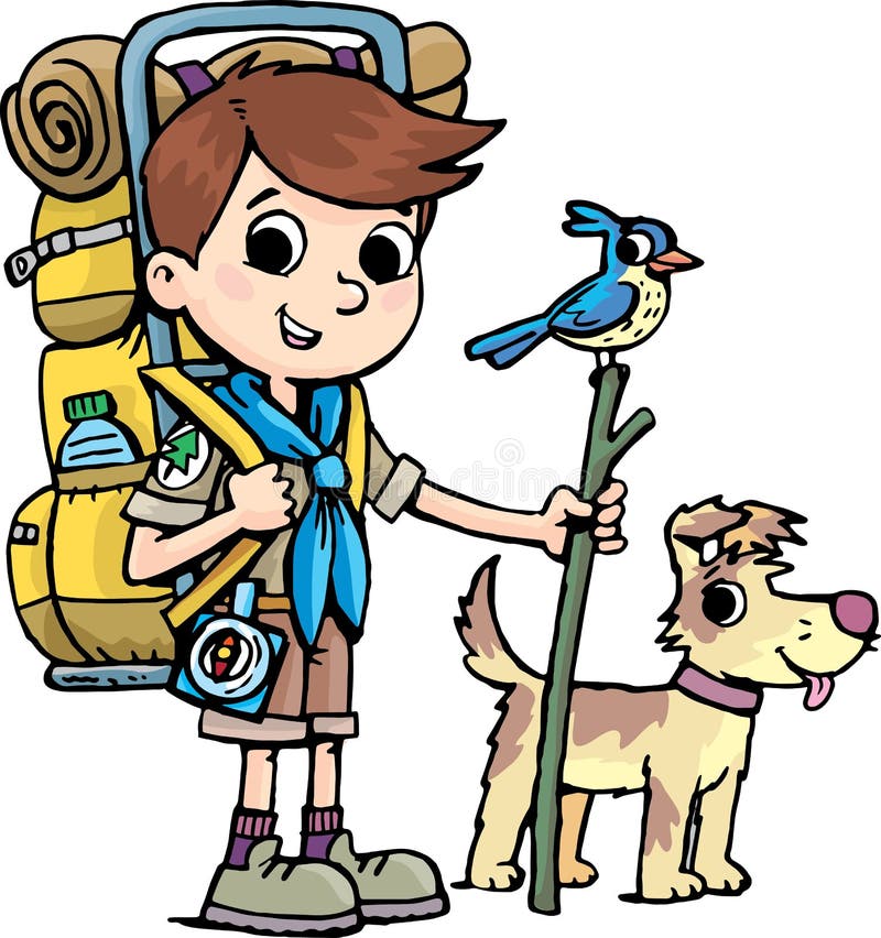 Dog scout stock illustration. Illustration of scout, humor 31408439