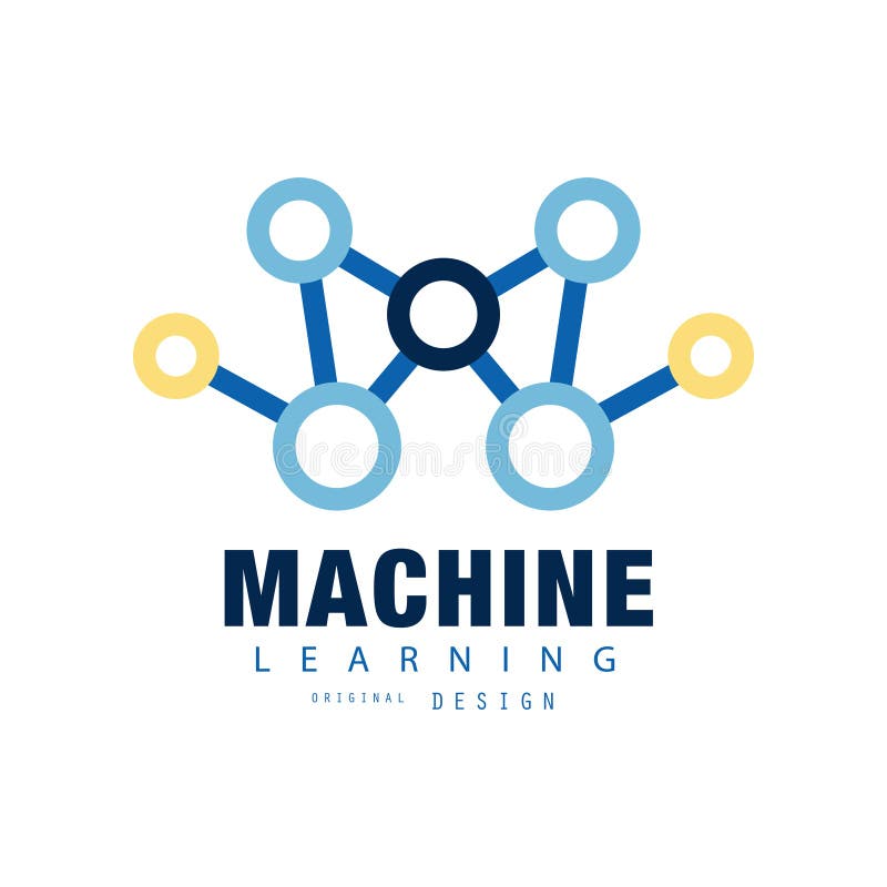 Kreatywnie maszynowego uczenie logo Sztucznej inteligenci ikona Technologii obliczać Abstrakcjonistyczny płaski wektorowy projekt ilustracja wektor Kreatywnie maszynowego uczenie logo Sztucznej inteligenci ikona Technologii obliczać Abstrakcjonistyczny płaski wektorowy projekt ilustracja wektor