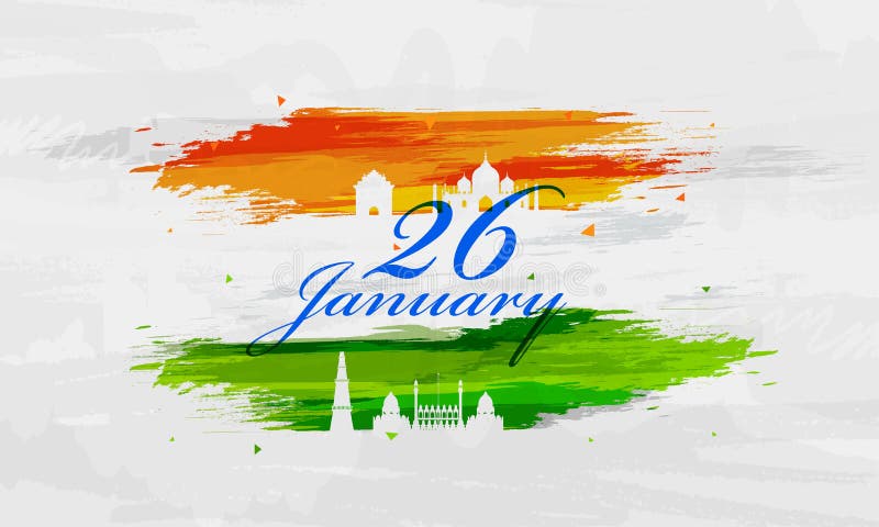 Kreatywnie plakat lub sztandaru projekt z Sławnymi Indiańskimi zabytkami ilustracja wektor Kreatywnie plakat lub sztandaru projekt z Sławnymi Indiańskimi zabytkami ilustracja wektor