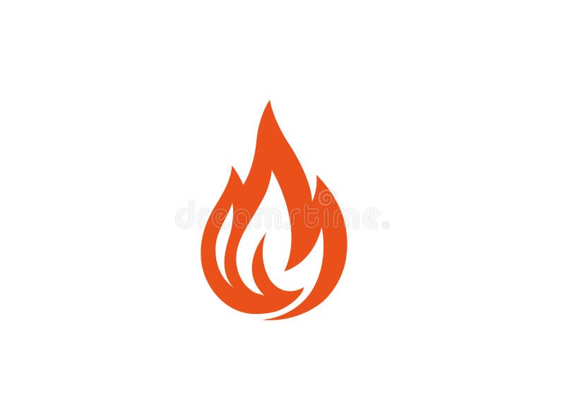 Kreatywnie Po? arniczy p? omienia logo ilustracji
