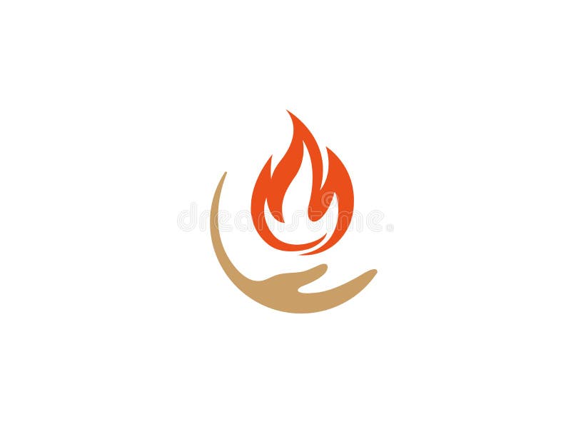 Kreatywnie Po? arniczy r? ki mienia logo ilustracji