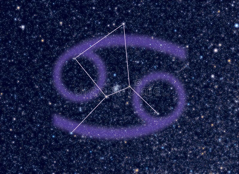 Krebs-Tierkreiskonstellation lizenzfreie abbildung Krebs-Tierkreiskonstellation lizenzfreie abbildung