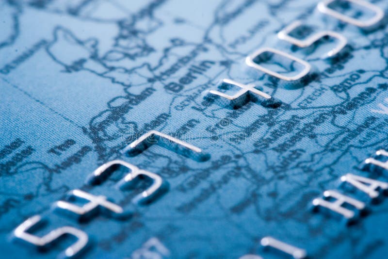 Credit card detailed, shallow DOF, focus on digit 4. Credit card detailed, shallow DOF, focus on digit 4