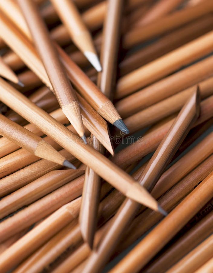 Lots of pencils with swallow depth of field. Lots of pencils with swallow depth of field