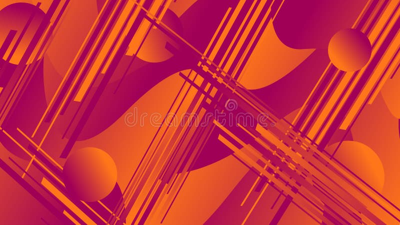Kreise und lineare Zahlen von orange und blauen Farben und von abstrakter Welle lizenzfreie abbildung Kreise und lineare Zahlen von orange und blauen Farben und von abstrakter Welle lizenzfreie abbildung
