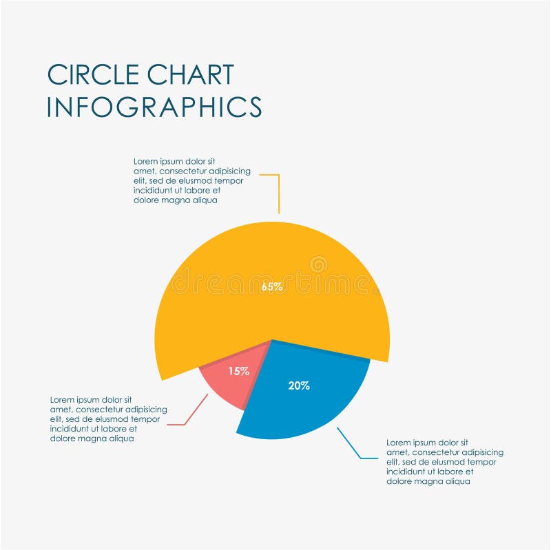 Kreisen Sie Vektor des Diagramm-Informations-Grafik-farbenreichen flachen Design-3D ein lizenzfreie abbildung Kreisen Sie Vektor des Diagramm-Informations-Grafik-farbenreichen flachen Design-3D ein lizenzfreie abbildung