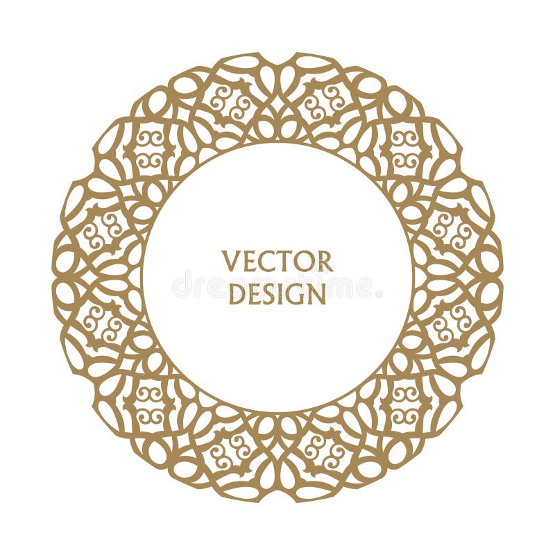 Kreisförmiges barockes Muster vektor abbildung Kreisförmiges barockes Muster vektor abbildung