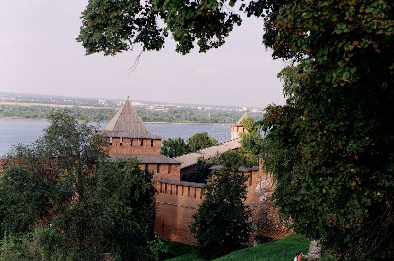 Kremlin de Nizhny Novgorod foto de stock Kremlin de Nizhny Novgorod foto de stock