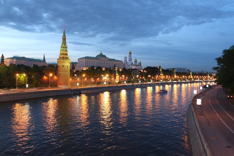 Kremlin in Moscow, Russia at night