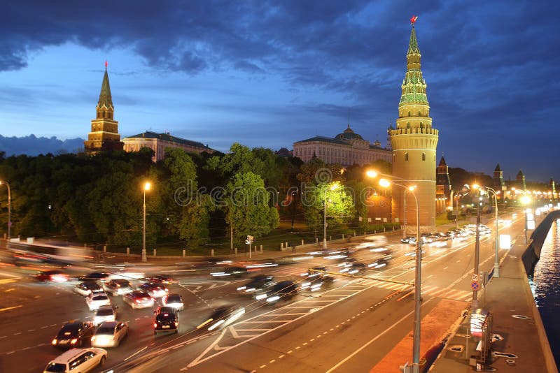 Kremlin in Moscow, Russia at night