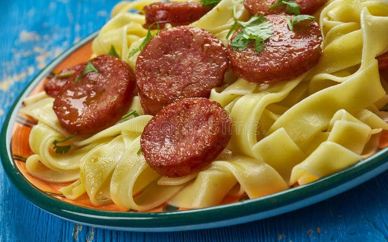 Creole Carbonara , recipe for Italian Carbonara and Creolize andouille sausage. Creole Carbonara , recipe for Italian Carbonara and Creolize andouille sausage.