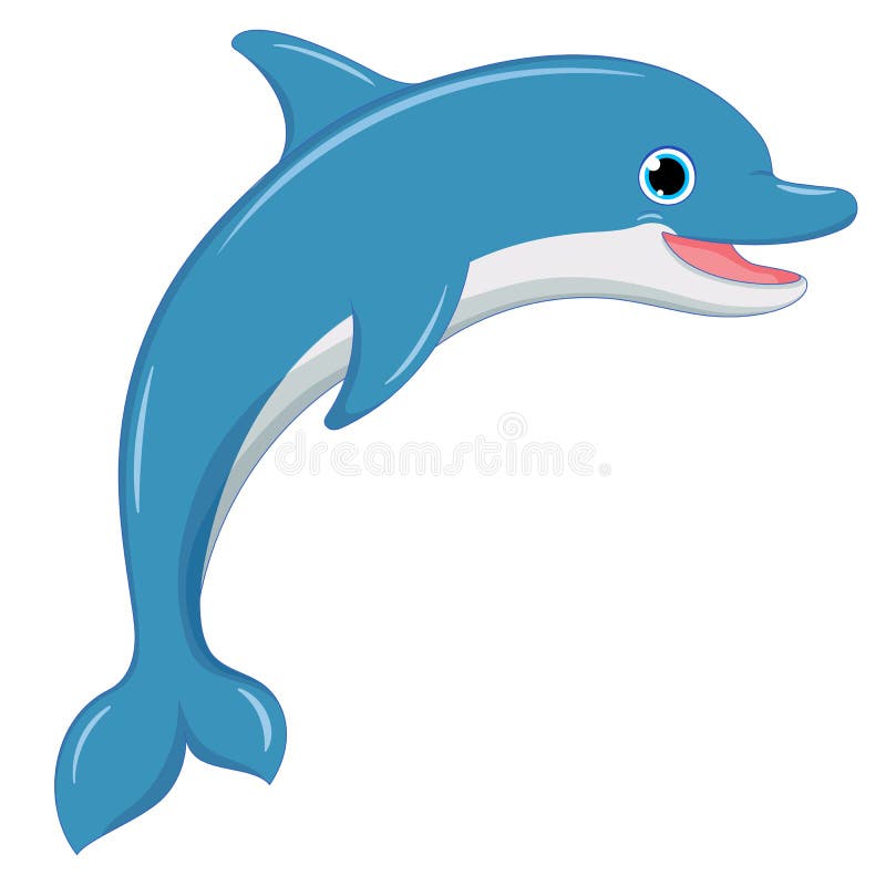 Kreskówka delfin ilustracji Kreskówka delfin ilustracji