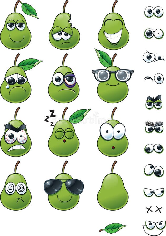 Kreskówki bonkrety Emoticon set ilustracja wektor Kreskówki bonkrety Emoticon set ilustracja wektor