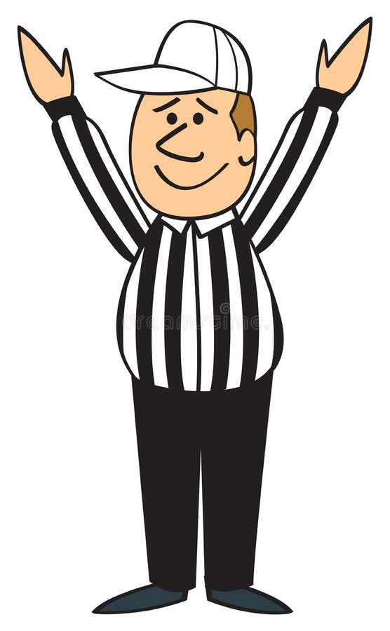 Kreskówki Futbolowy Arbitra Lądowanie ilustracji Kreskówki Futbolowy Arbitra Lądowanie ilustracji