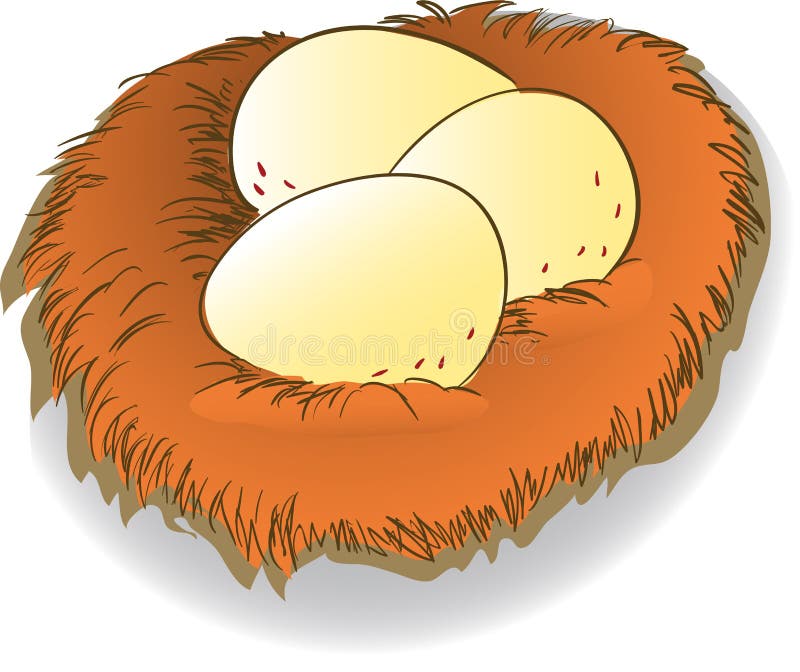 Kreskówki jajko i gniazdeczka clipart - wektorowa ilustracja ilustracja wektor Kreskówki jajko i gniazdeczka clipart - wektorowa ilustracja ilustracja wektor