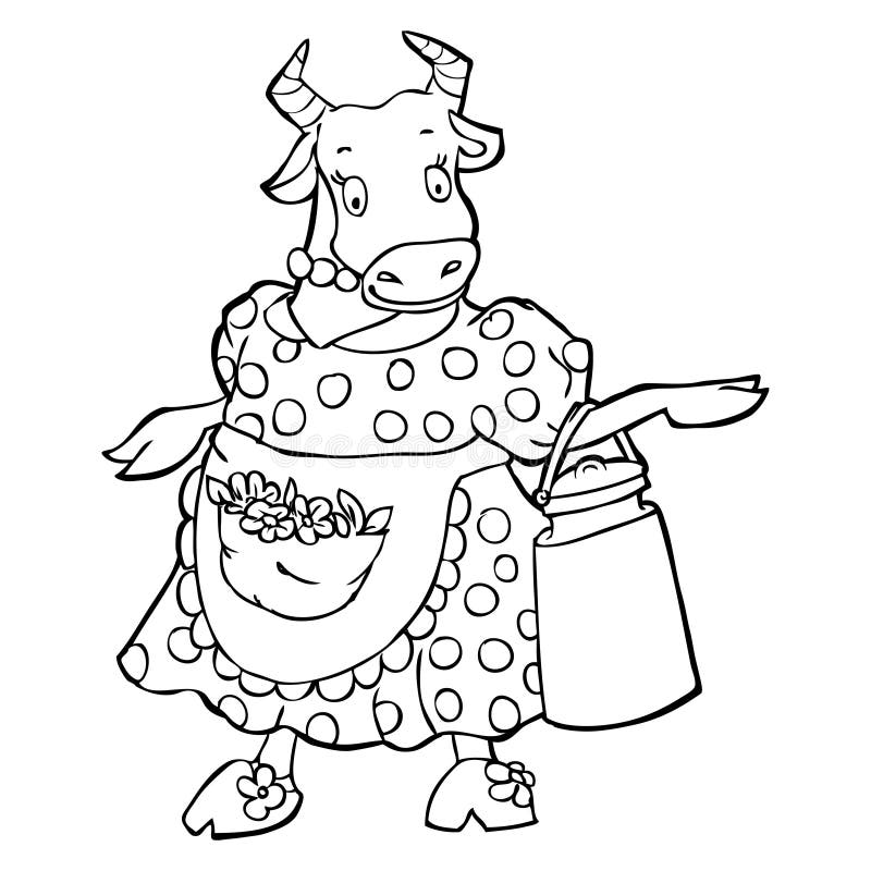 kreskówki krowy doodle nakreślenie royalty ilustracja kreskówki krowy doodle nakreślenie royalty ilustracja