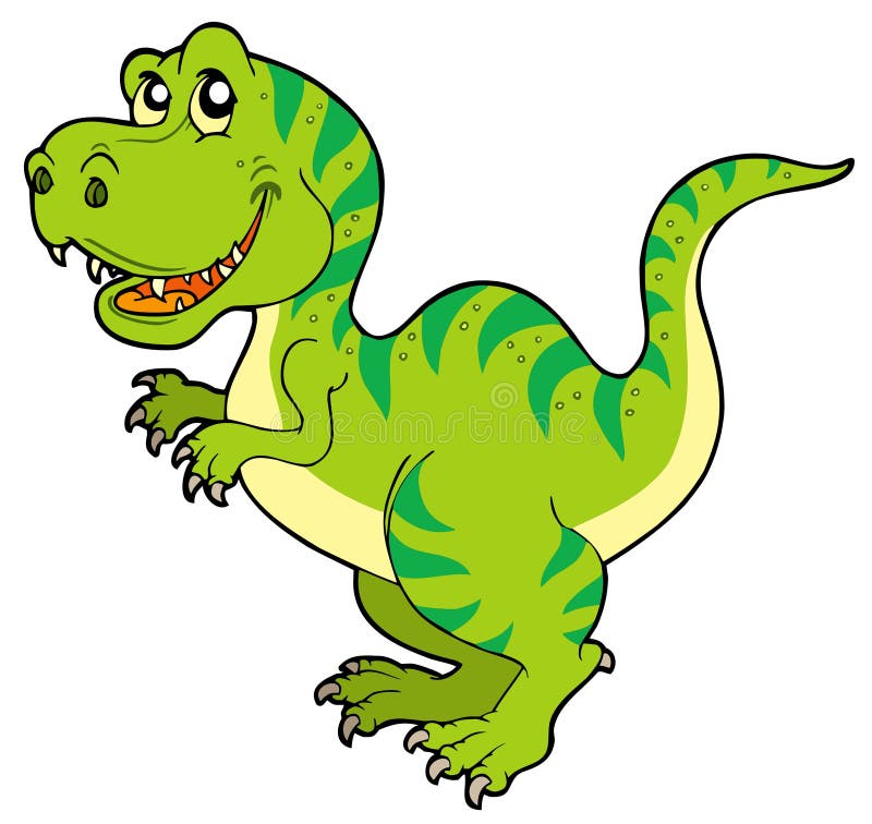 Cartoon tyrannosaurus rex - illustration. Cartoon tyrannosaurus rex - illustration.
