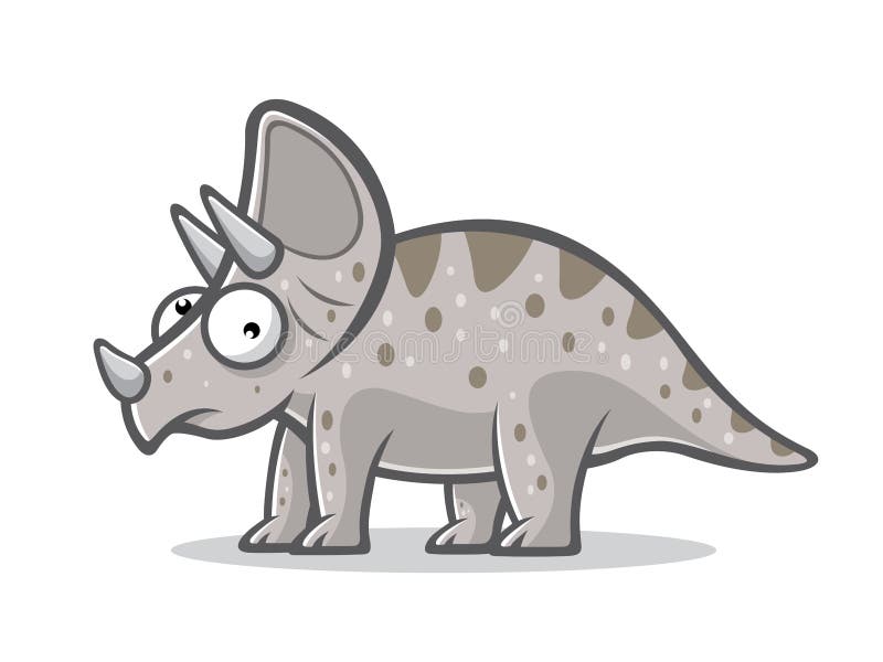 Kreskówki Śmieszny Triceratops ilustracji Kreskówki Śmieszny Triceratops ilustracji