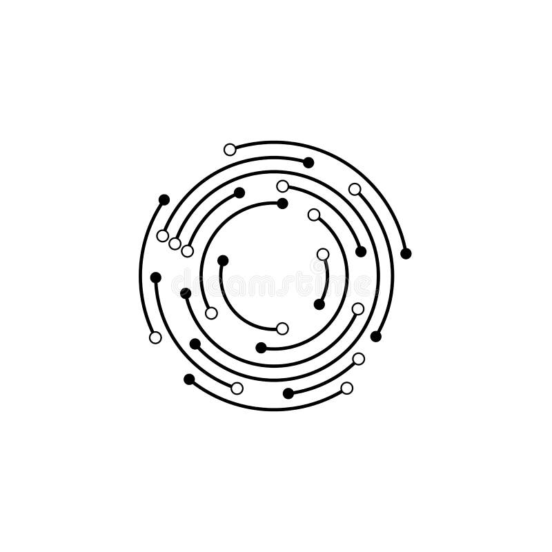 Kretslogotyp royaltyfri illustrationer