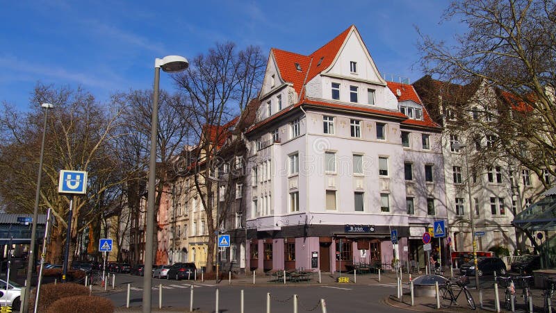 Kreuzviertel в Дортмунде, Германии стоковые изображения Kreuzviertel в Дортмунде, Германии стоковые изображения
