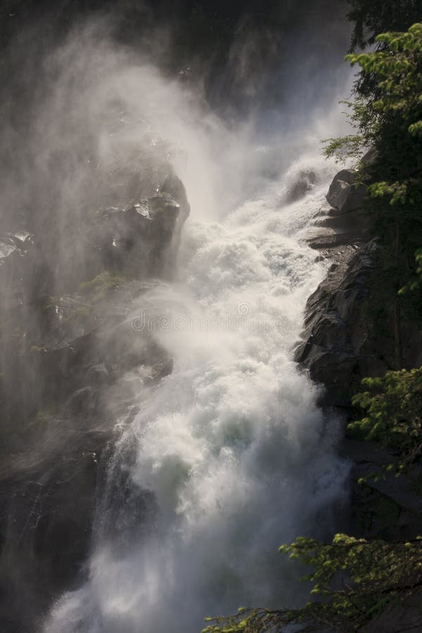 The Krimml Falls in Austrian High Tauern Park