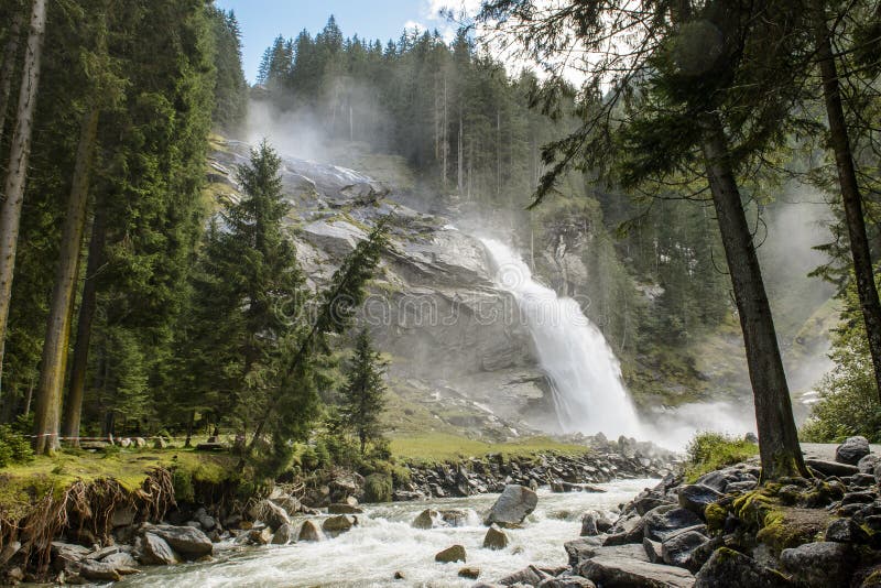 The Krimml waterfalls in Austria
