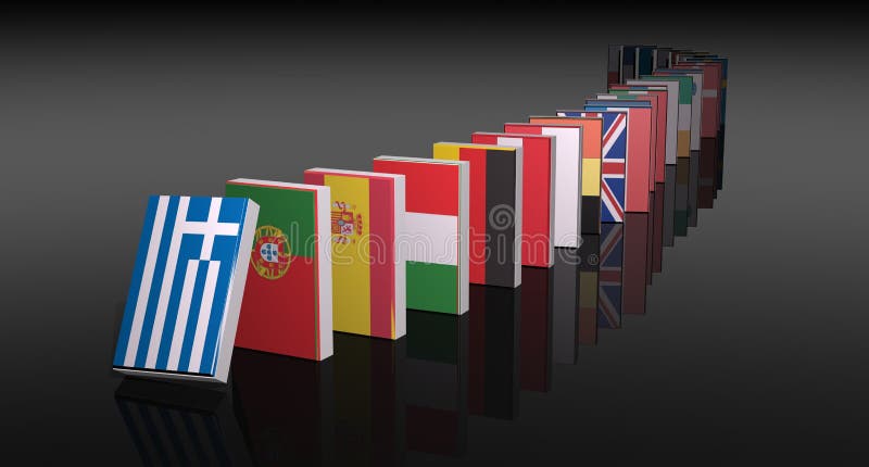 kriseuropean vektor illustrationer kriseuropean vektor illustrationer