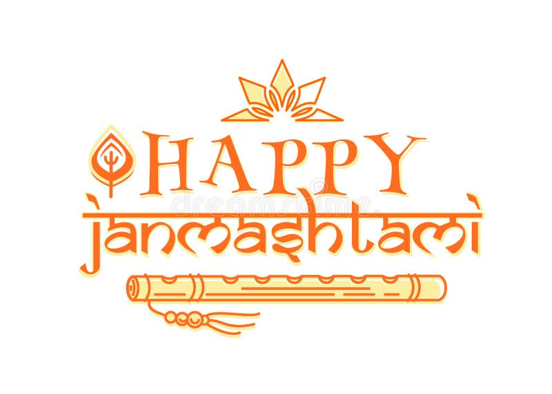 Premium Vector | Celebrating happy janmashtami festival of india with  llustration of lord krishna