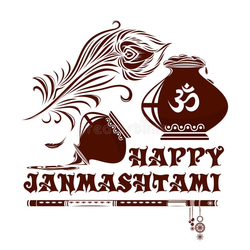 Happy Krishna Janmashtami Background Design Vector Illustration - Photo  #1198 - Vector Jungal | Free and Premium Stock Vectors