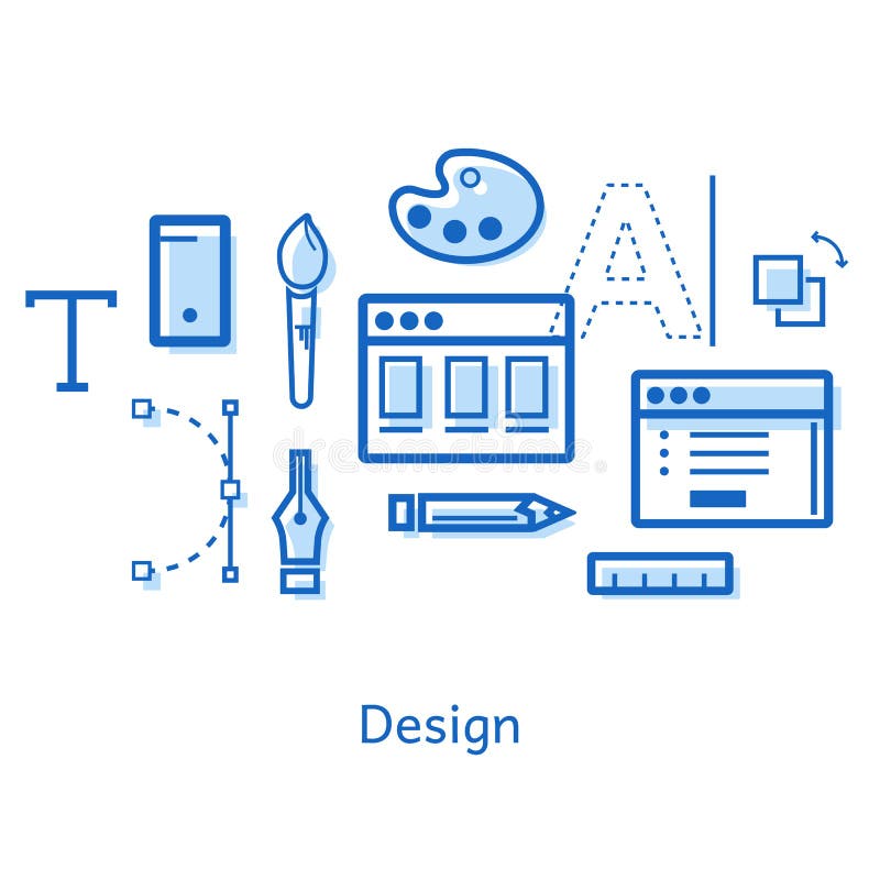 Kritzeln Sie auf dem Thema des Designs mit Ikonen lizenzfreie abbildung Kritzeln Sie auf dem Thema des Designs mit Ikonen lizenzfreie abbildung