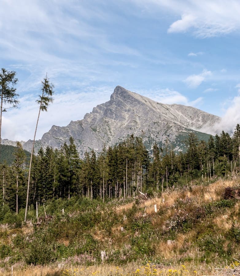 Krivan peak in High Tatras mountains in Slovakia