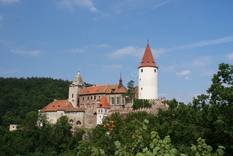 Krivoklat castle in summer