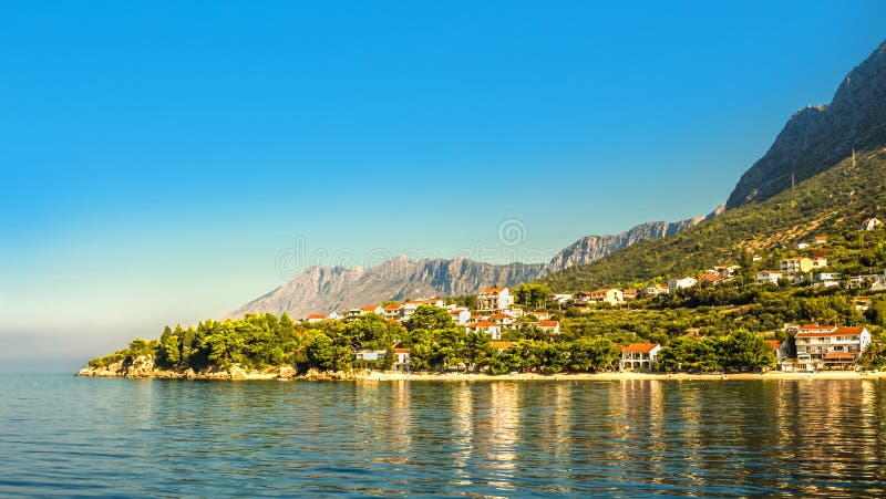 Kroatien - Makarska riviera - Podaca royaltyfri fotografi Kroatien - Makarska riviera - Podaca royaltyfri fotografi