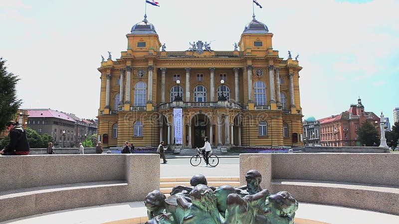 Kroatisk byggnad för nationell teater