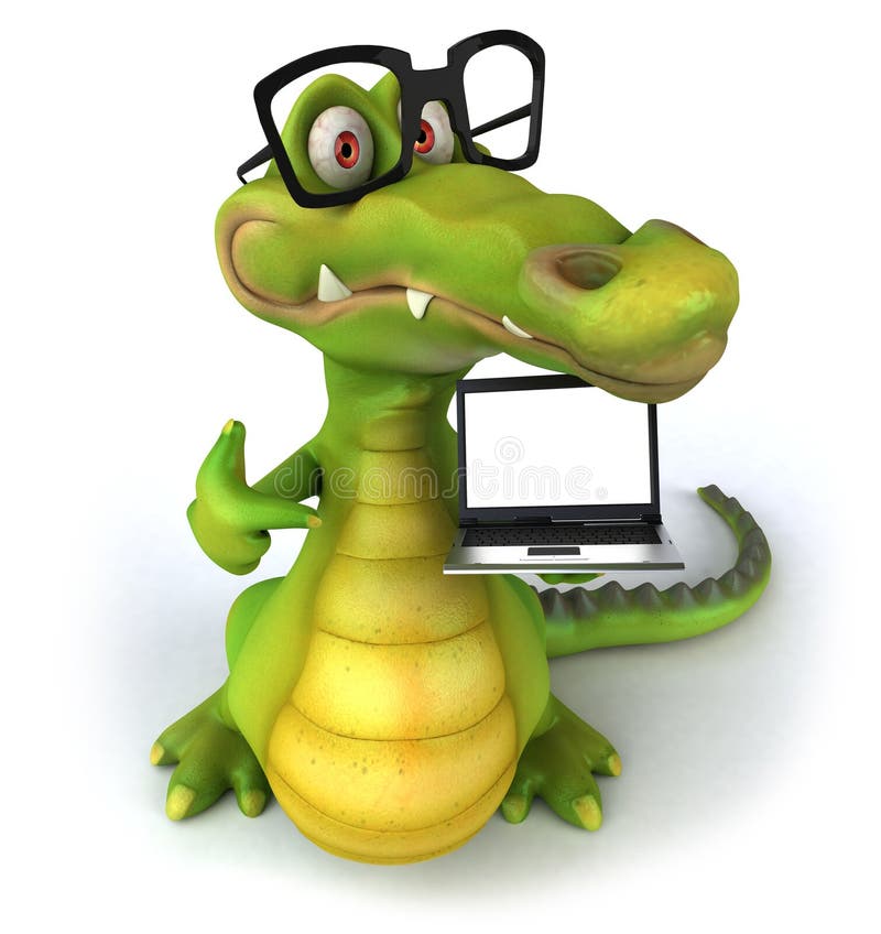 Krokodil vektor abbildung