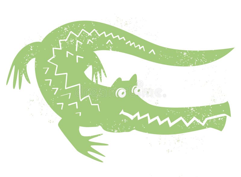 Krokodilvektor vektor abbildung