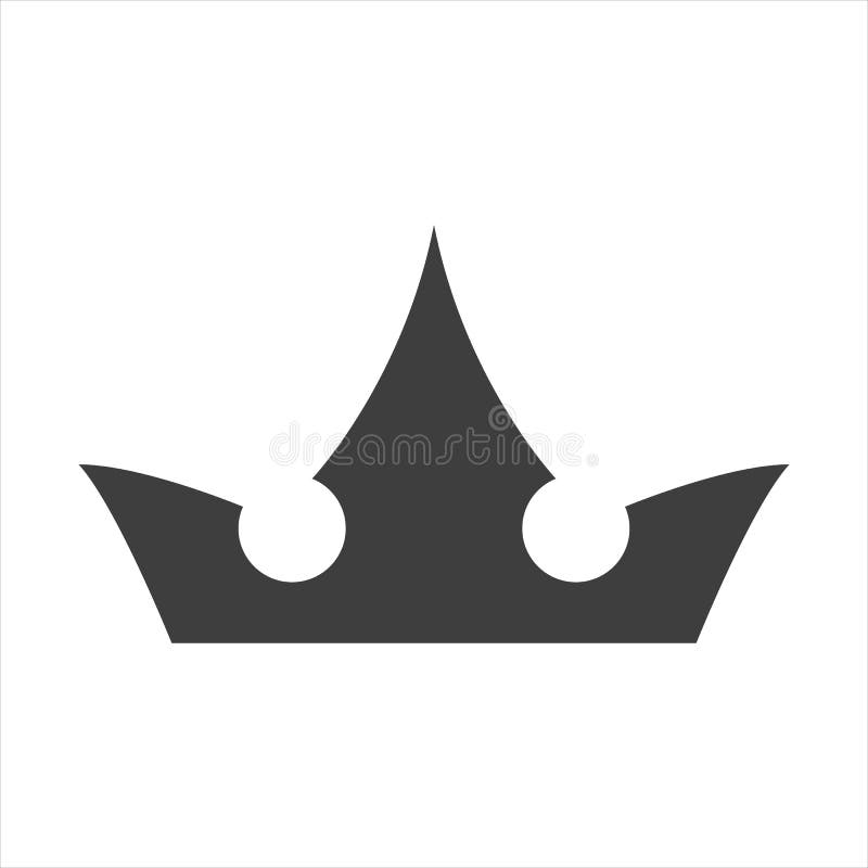 Kronikon i trendplatta format som är isolerade på vit bakgrund. Kronsymbol för din logotypapp för webbplatsdesign ui. vektorillustration