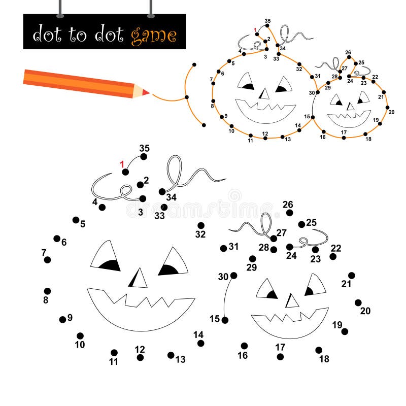 kropki gemowe Halloween banie ilustracja wektor kropki gemowe Halloween banie ilustracja wektor