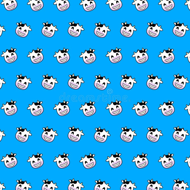Krowa - emoji wzór 01 ilustracji Krowa - emoji wzór 01 ilustracji