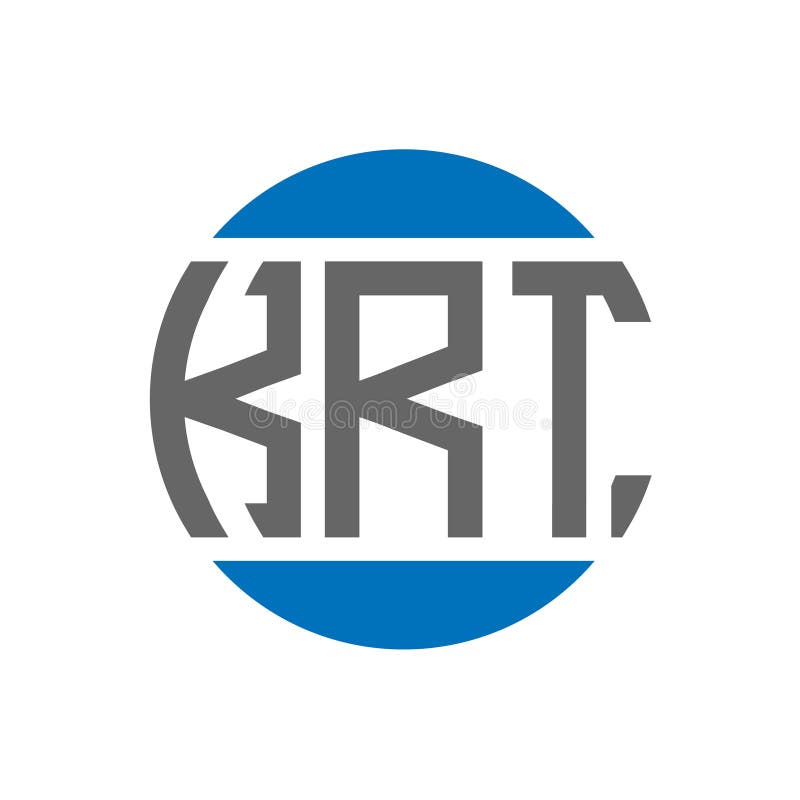 KRT Letter Logo Design on White Background. KRT Creative Initials