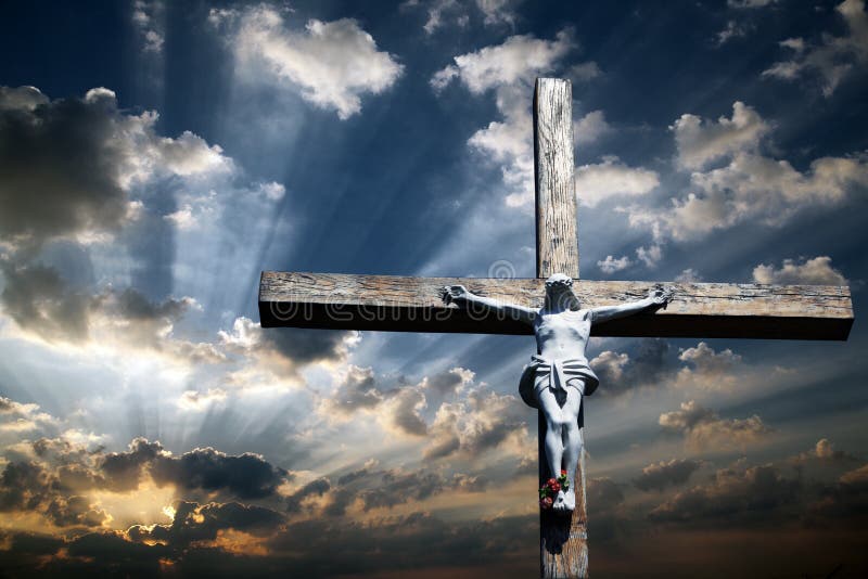 Kruis van Jesus-Christus stock foto Kruis van Jesus-Christus stock foto