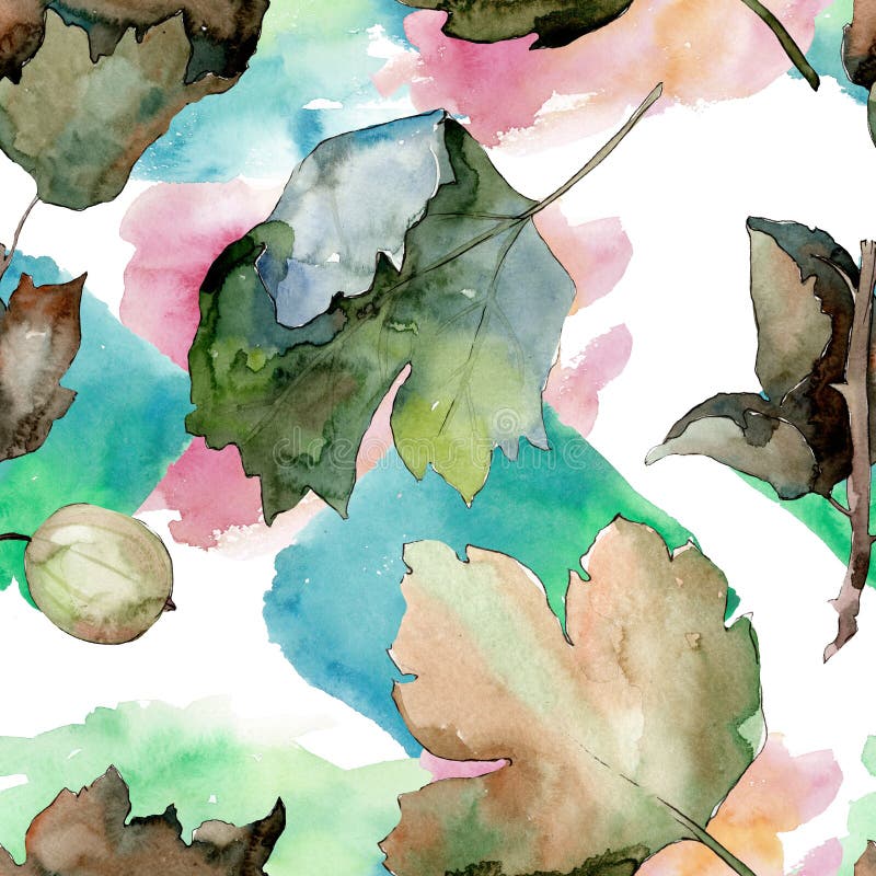 Kruisbes gezond voedsel Waterverf achtergrondillustratiereeks Naadloos patroon als achtergrond vector illustratie Kruisbes gezond voedsel Waterverf achtergrondillustratiereeks Naadloos patroon als achtergrond vector illustratie