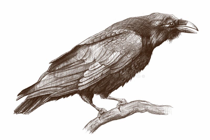Kruk ilustracji Kruk ilustracji